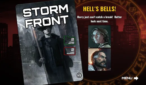 Dresden Files Co-op Card Game Screenshots