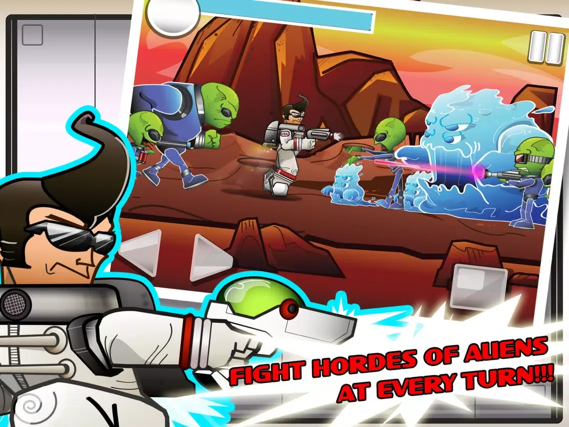 تصاویر Action Adventure Hero vs Alien Space Shooter Free War Games iPad 