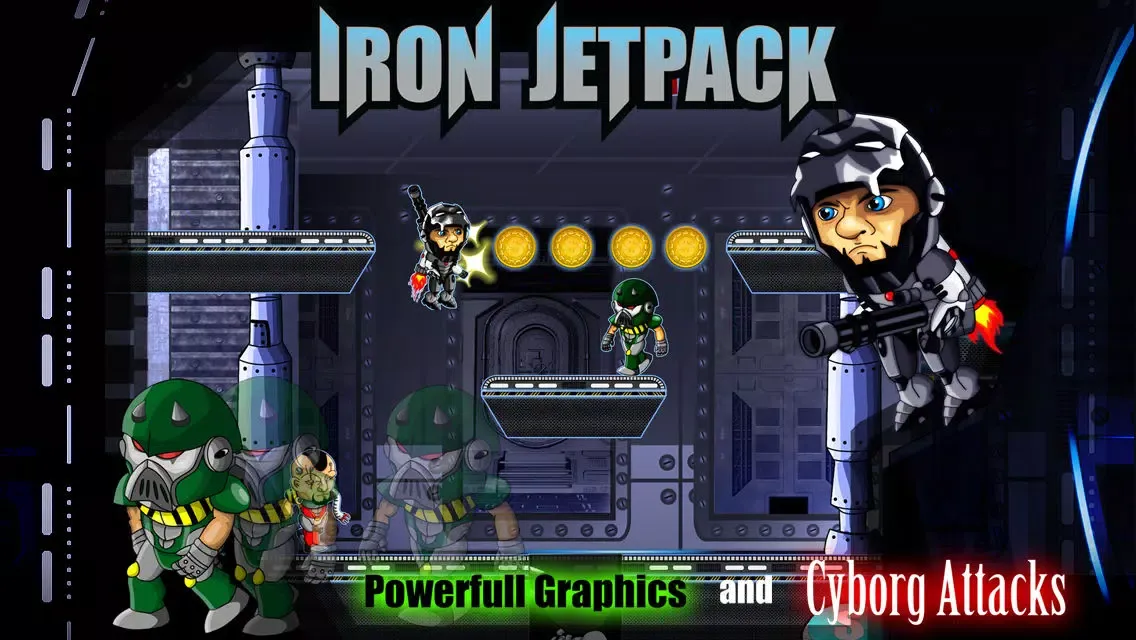 Flappy Iron Jetpack Bird Man VS Cyborgs Of Steel Free Screenshots