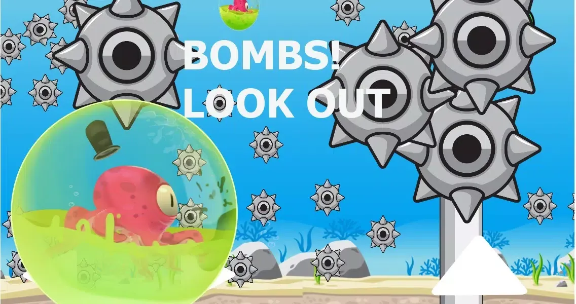 Zrzuty ekranu A Octo-Bubble Bounce - Endless Running Flappy Fish Style Game For Boys And Girls