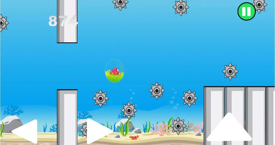 Zrzuty ekranu A Octo-Bubble Bounce - Endless Running Flappy Fish Style Game For Boys And Girls