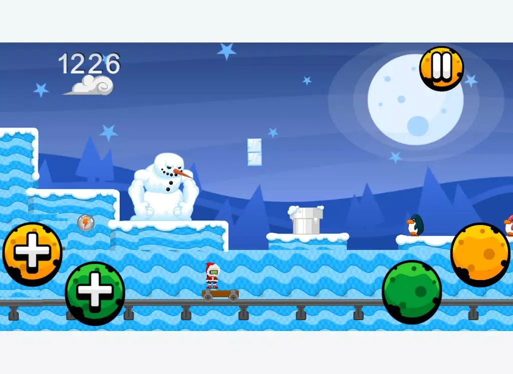 Captures d'écran de A Winters Scary Run Christmas Game iPad 