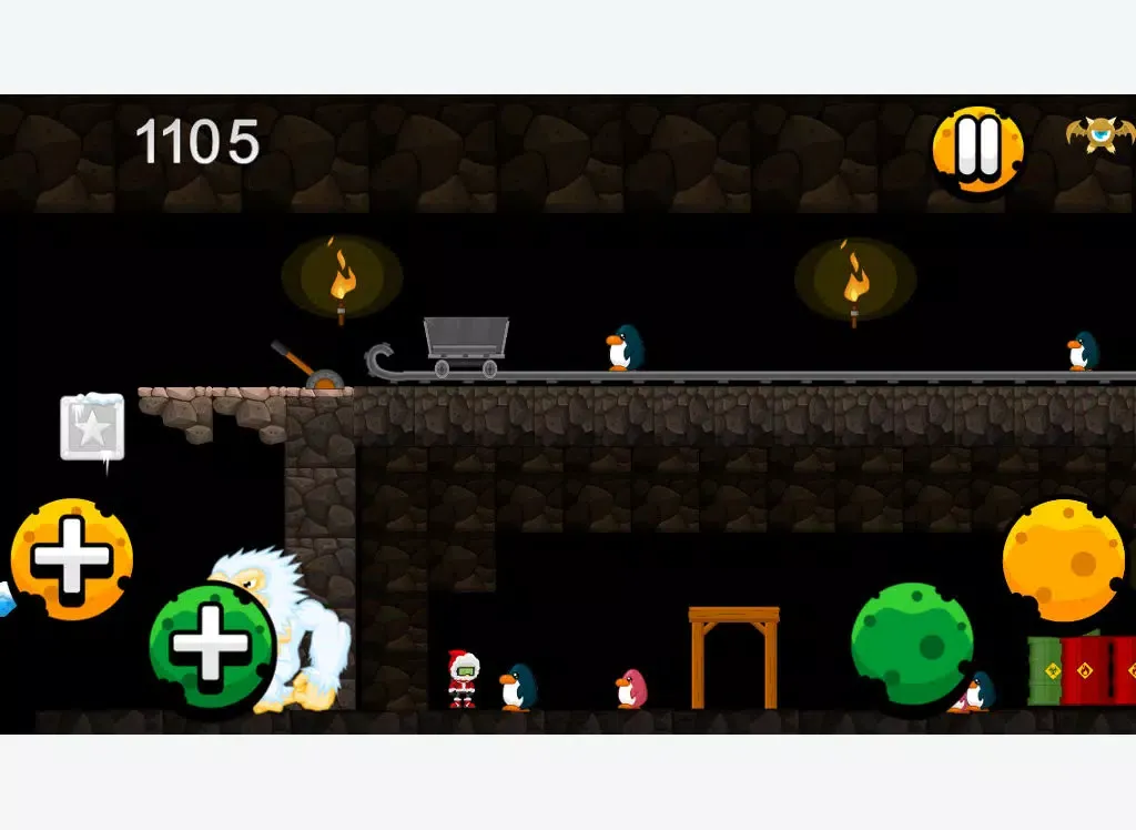 Captures d'écran de A Winters Scary Run Christmas Game iPad 
