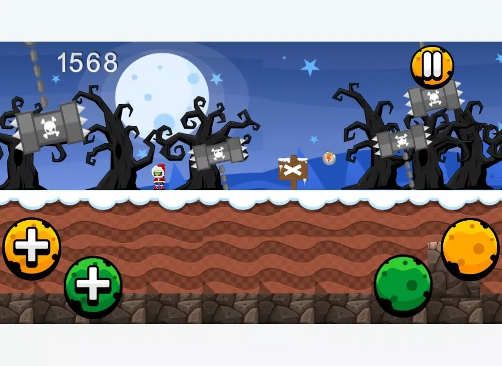 Captures d'écran de A Winters Scary Run Christmas Game iPad 