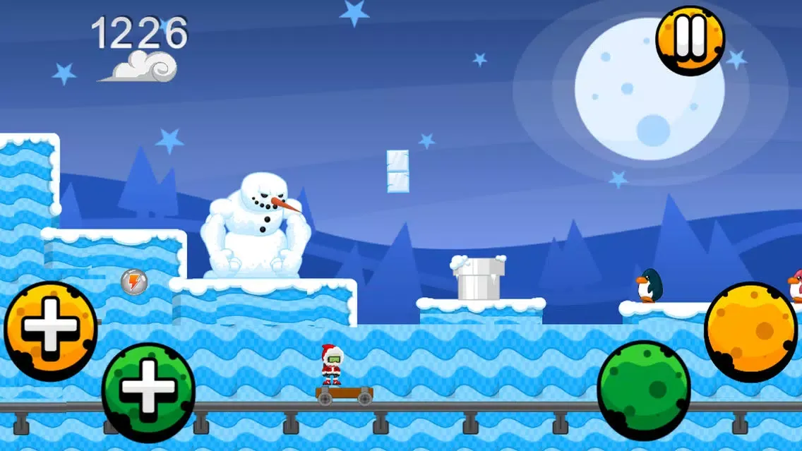 Captures d'écran de A Winters Scary Run Christmas Game