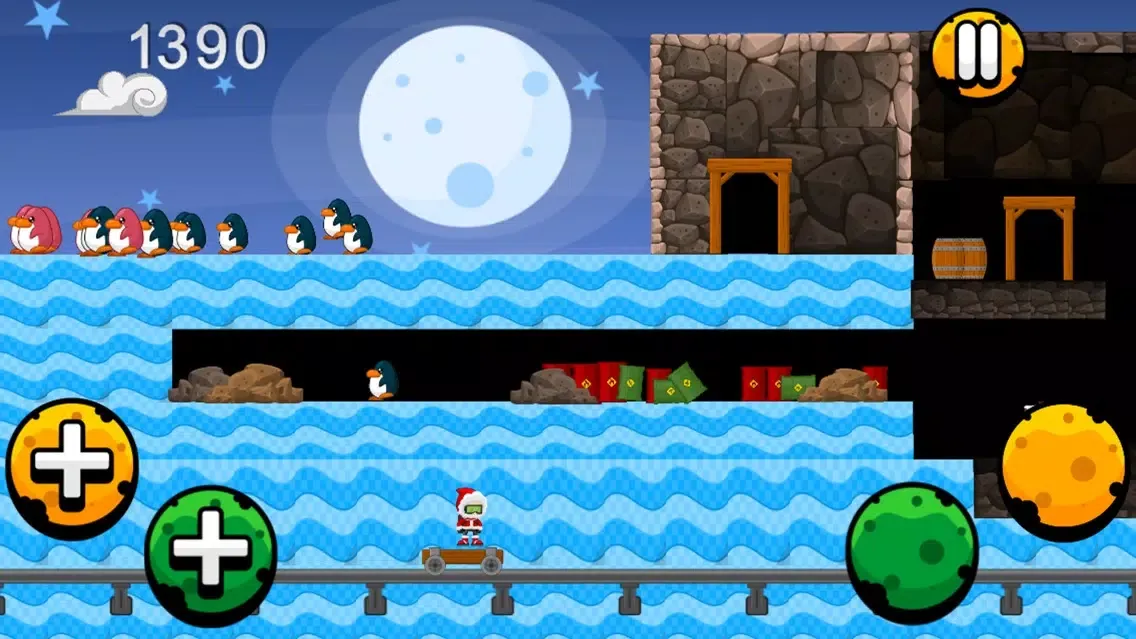 Captures d'écran de A Winters Scary Run Christmas Game