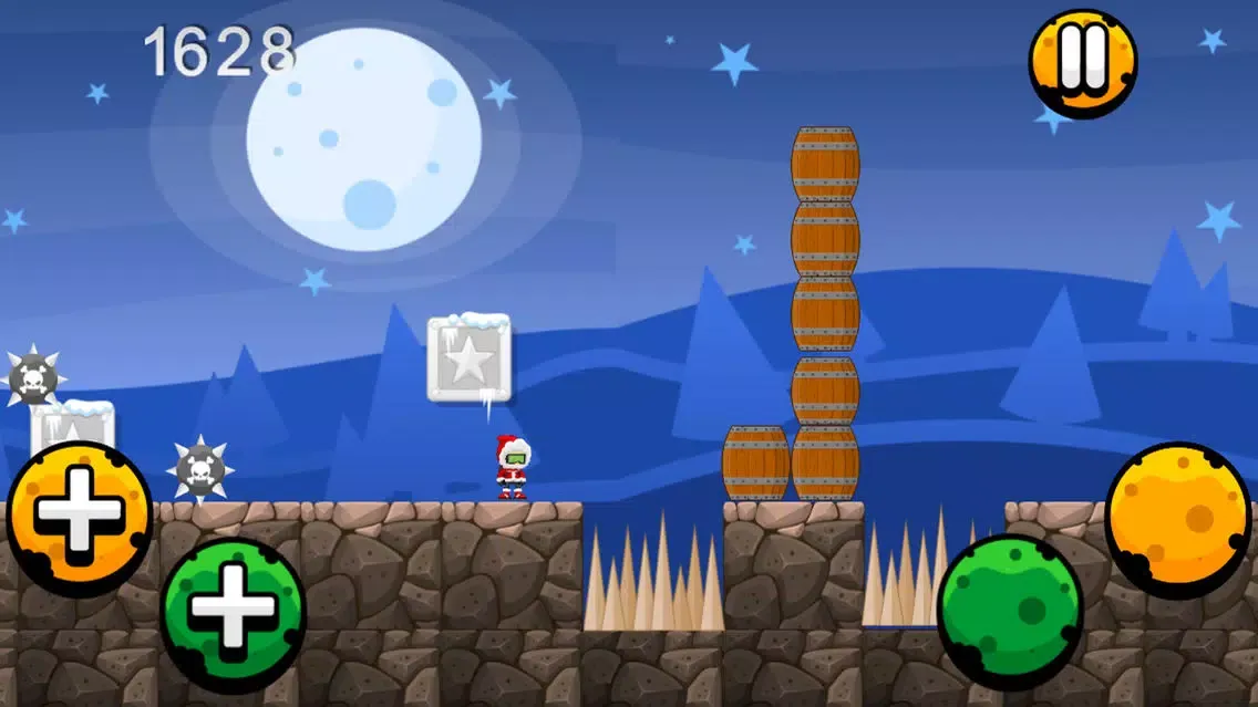 Captures d'écran de A Winters Scary Run Christmas Game