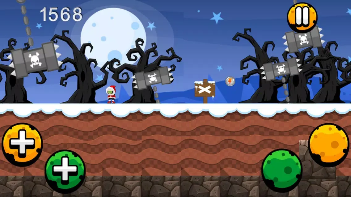 Captures d'écran de A Winters Scary Run Christmas Game