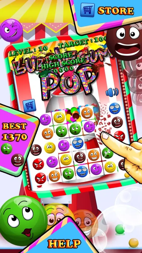 A Bubblegum PoPS Endless Free Matching Game Ekran Görüntüleri