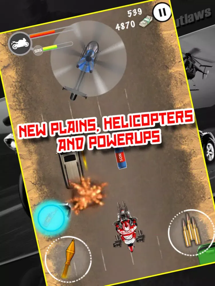 A Desert Outlaw Bike Race Police Chase : PD Nitro 3 iPad  سکرین شاٹس