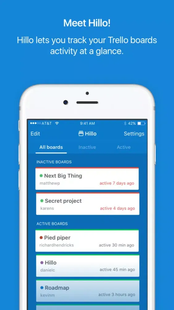صور Hillo for Trello