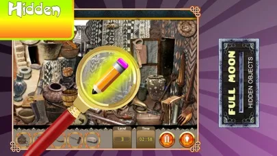 Free Hidden Object Games : Full Moon Mystery سکرین شاٹس