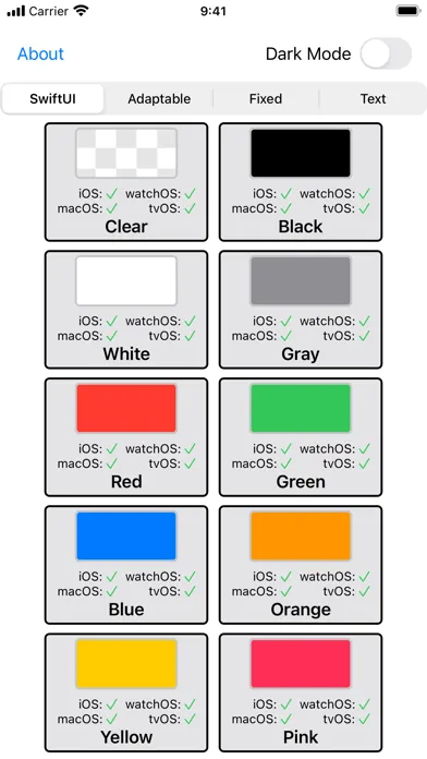 Dev Swatches Screenshots
