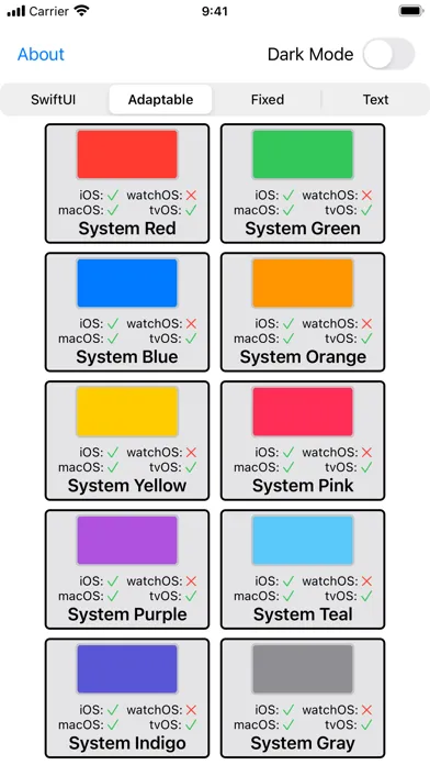 Dev Swatches Screenshots