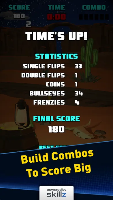 Flippy Knife Throw Skillz Game Screenshots