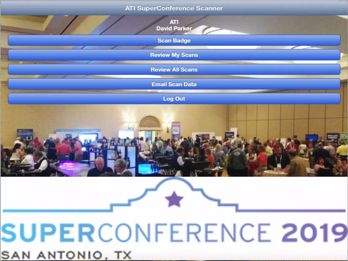 Capturas de tela do ATI SuperConference Scanner iPad 
