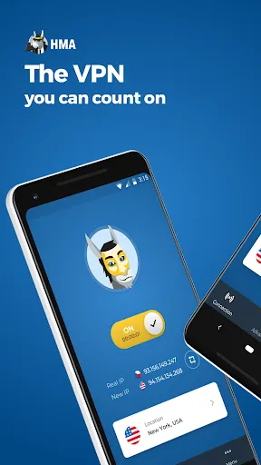 Capturas de tela do HMA VPN Proxy & WiFi Security