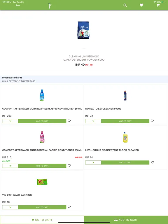 صور gofresh grocery iPad 
