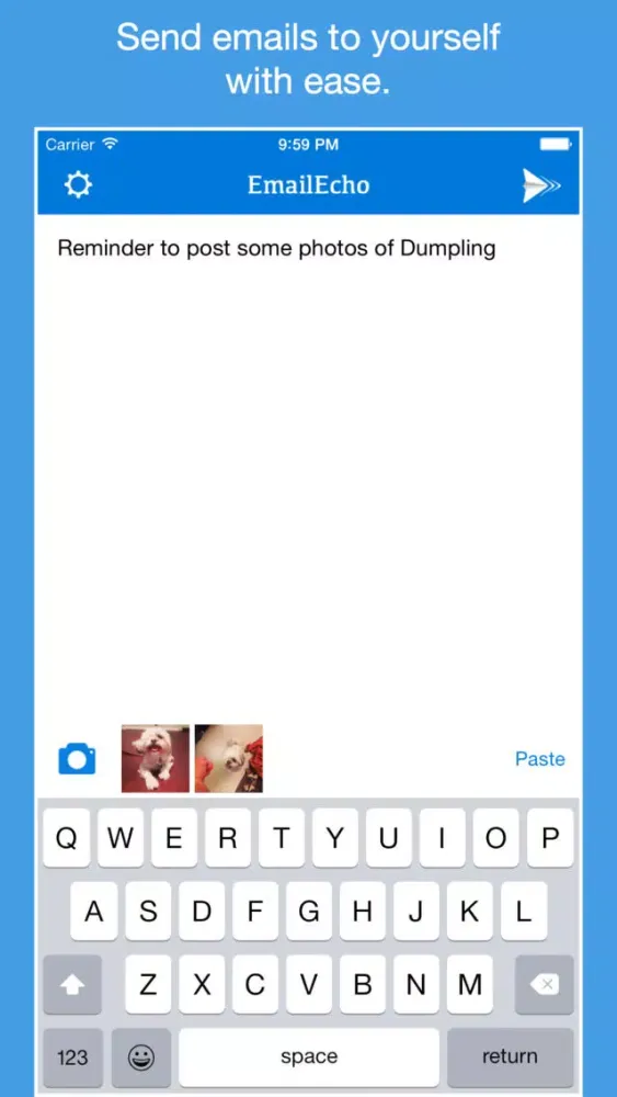 EmailEcho - Send emails to yourself with ease应用截图