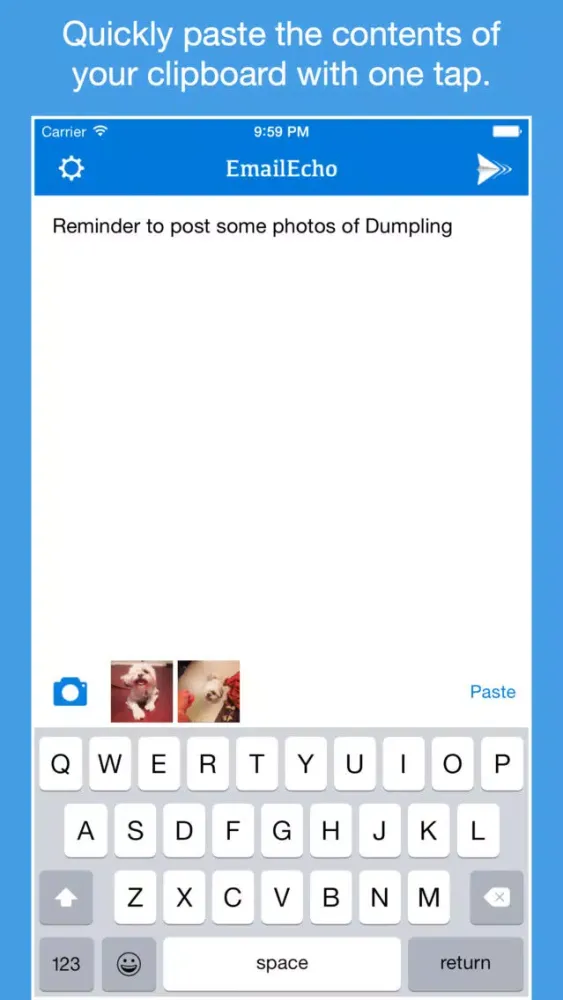 EmailEcho - Send emails to yourself with ease应用截图