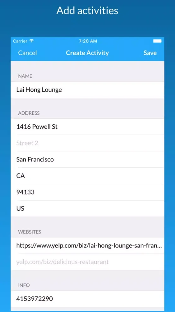 Takeoff - Plan your vacations Screenshots