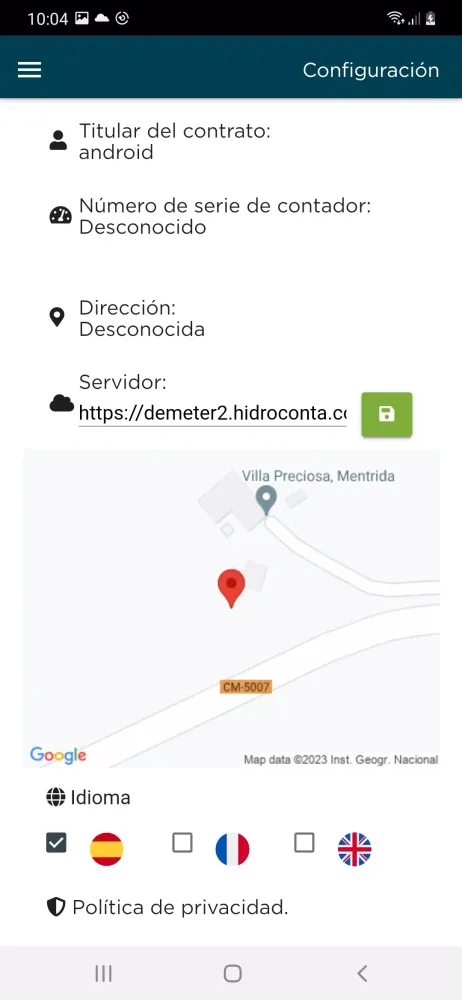 Hidroconta Metering স্ক্রিনশট