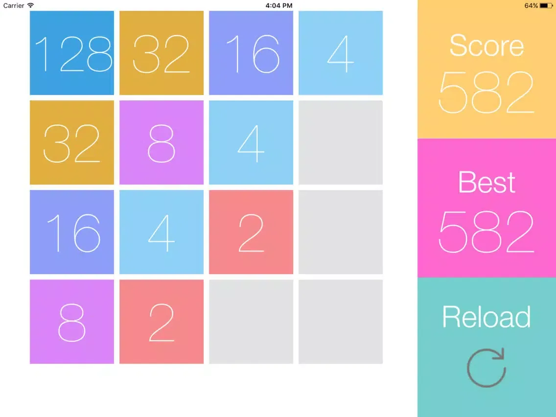 2048 Puzzle Numbers iPad  Screenshots