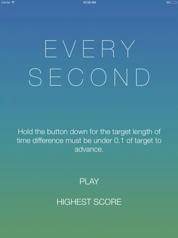 Capturas de tela do EverySec iPad 