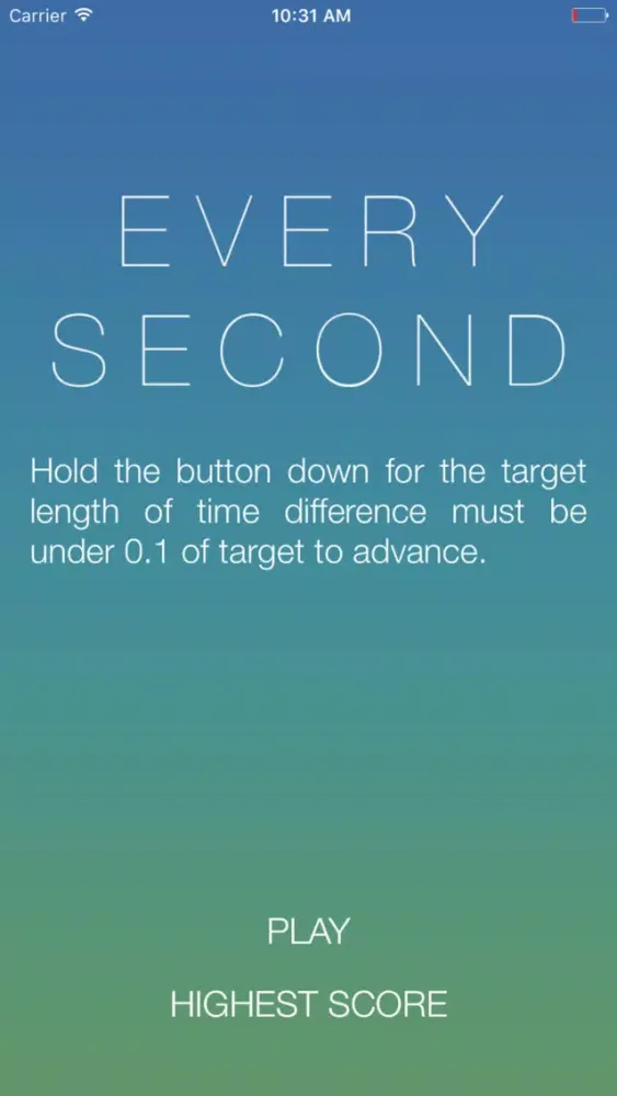 Capturas de tela do EverySec