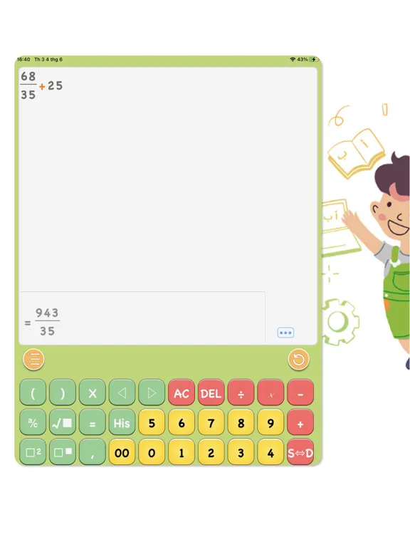 Calculator For Kids iPad  Screenshots