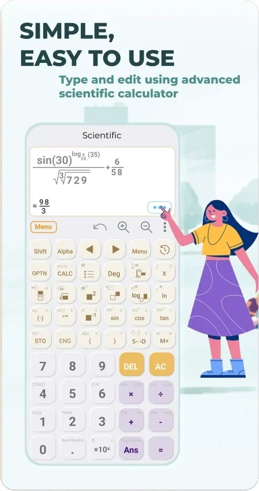 Scientific Calculator He-580 स्क्रीनशॉट