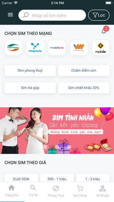 تصاویر Sim số đẹp Sim Thăng Long
