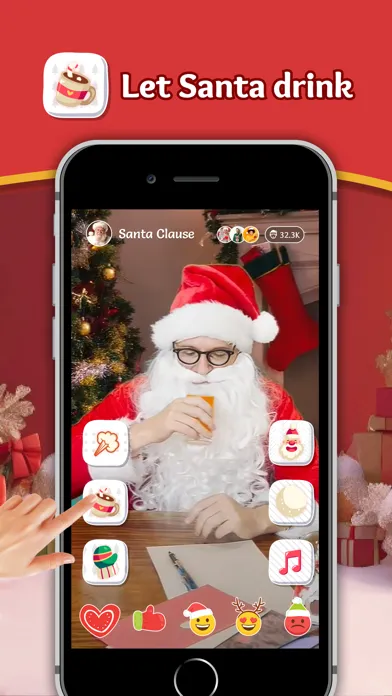 Capturas de tela do My talking Santa, tic tac toe