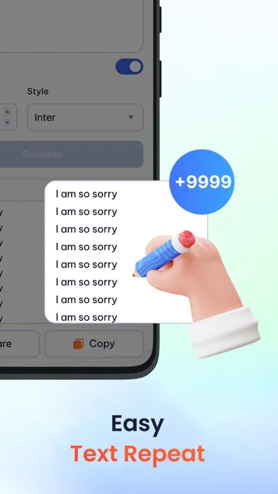 Captures d'écran de Text Repeater: Text Bomber 10K