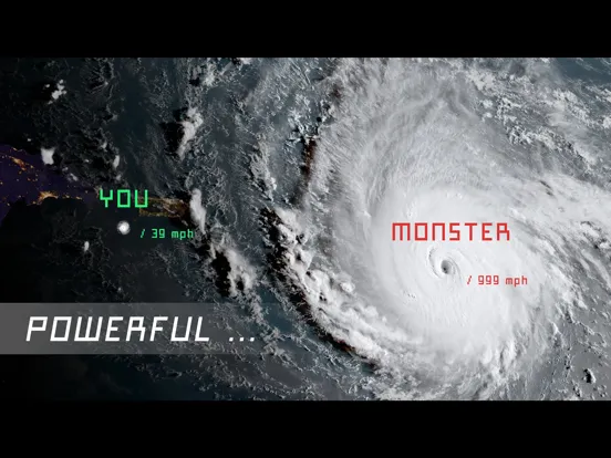 ภาพหน้าจอของ Hurricane.io iPad 