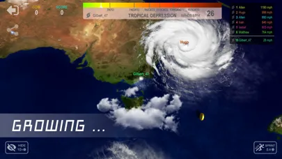 ภาพหน้าจอของ Hurricane.io
