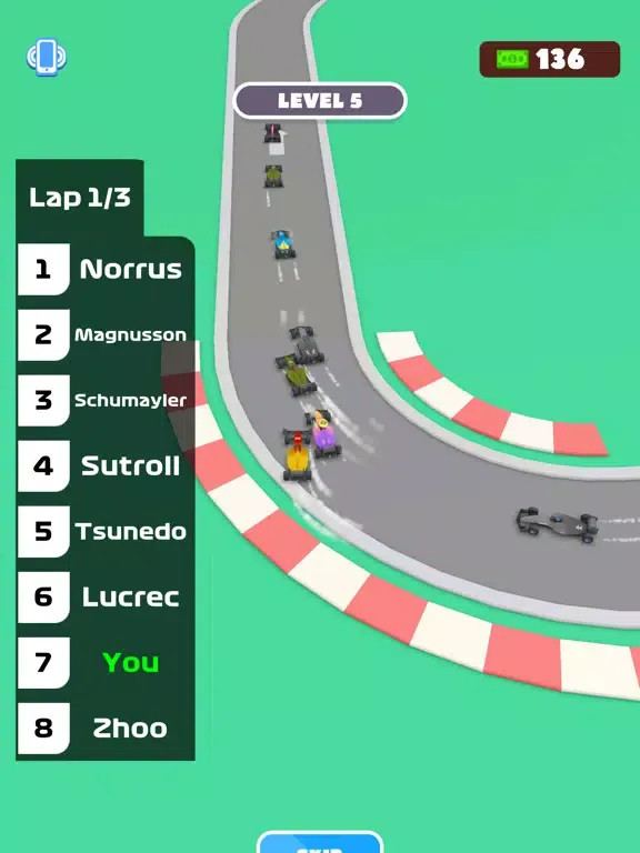 Tangkapan layar Race 'N Survive iPad 