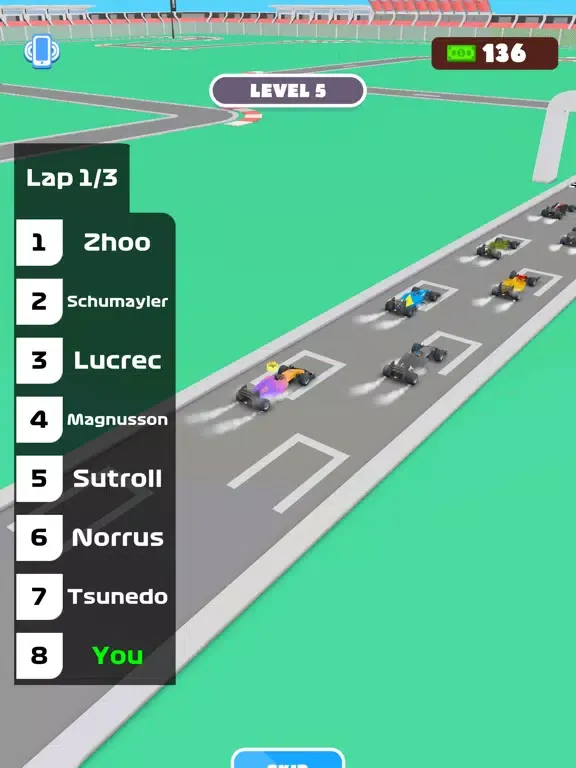 Tangkapan layar Race 'N Survive iPad 
