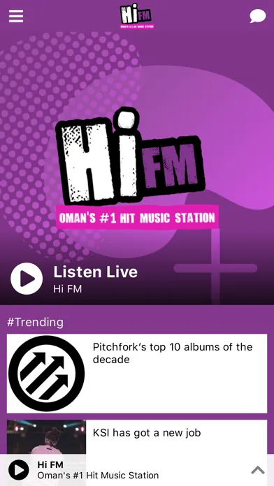 Capturas de tela do Hi FM Oman