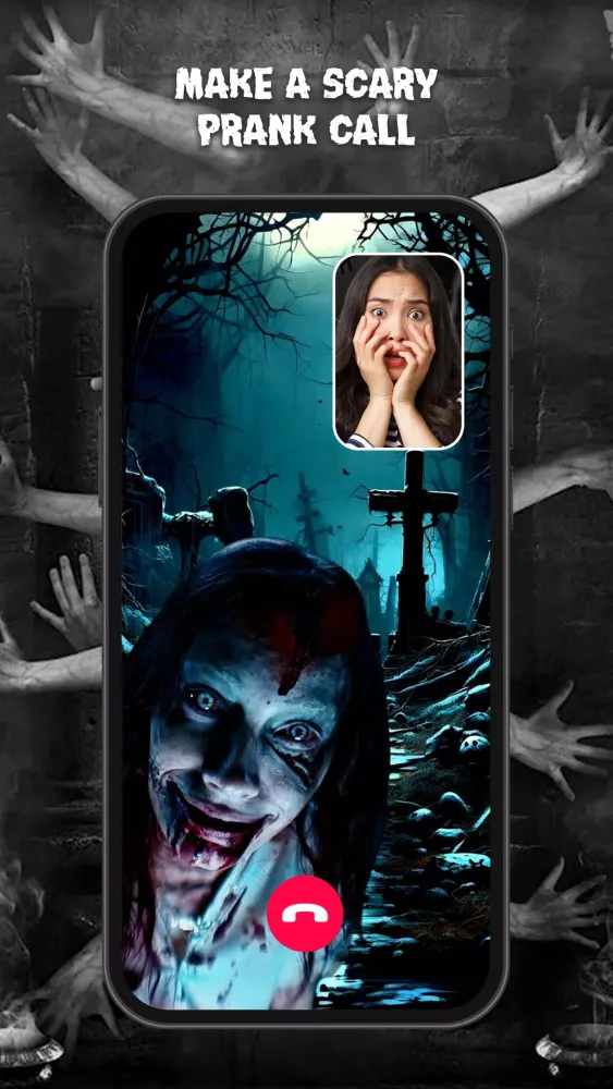 Scary Call & Ghost Chat Prank स्क्रीनशॉट