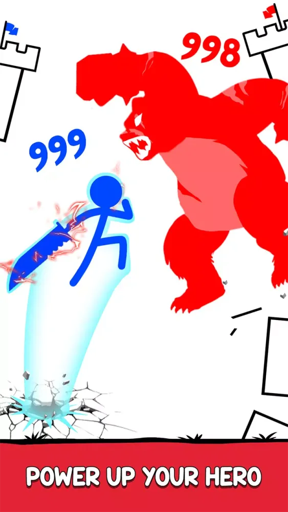 Capturas de tela do Stick Hero: Endless War