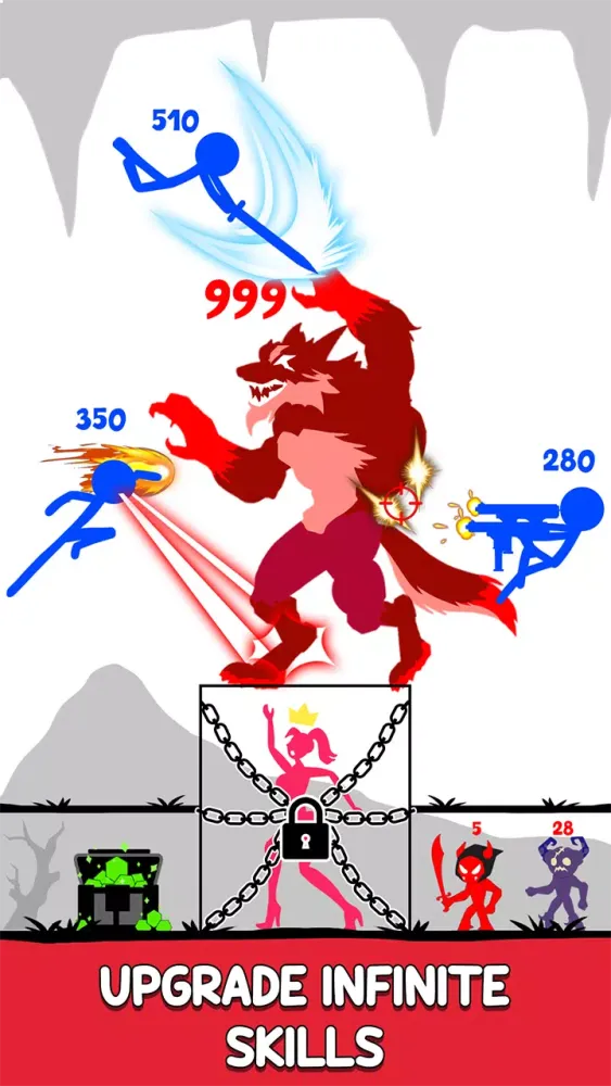 Capturas de tela do Stick Hero: Endless War