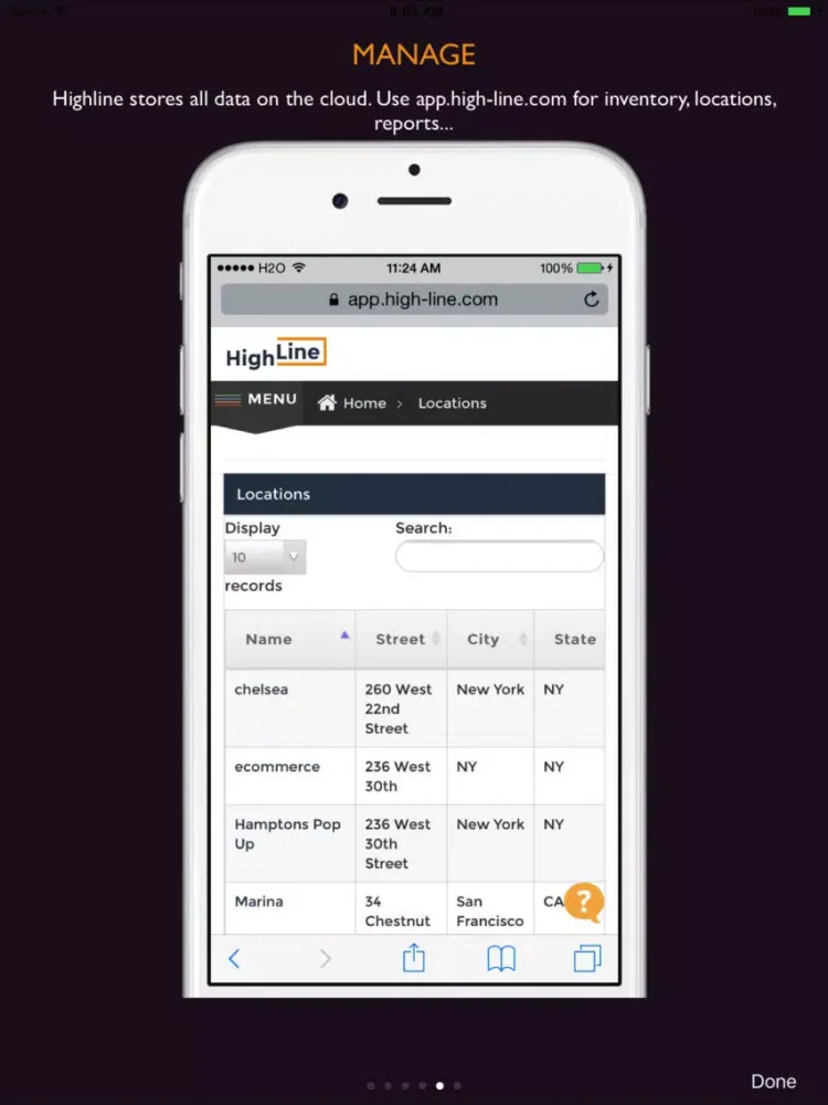 Highline Point of Sale (POS) iPad  Ekran Görüntüleri