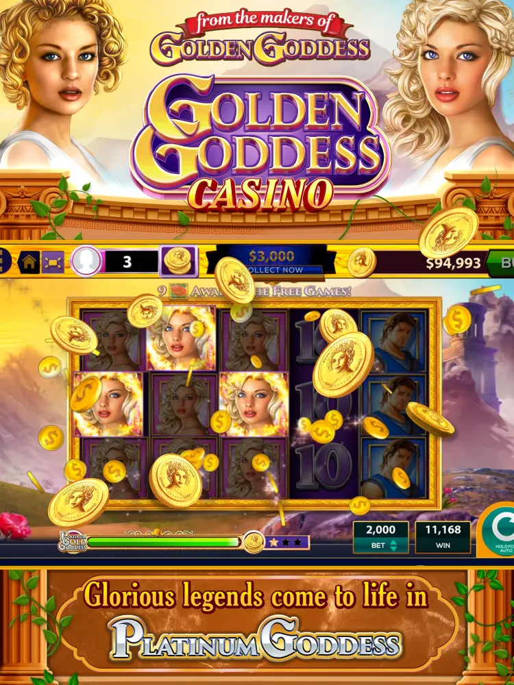 Capturas de tela do Golden Goddess Casino