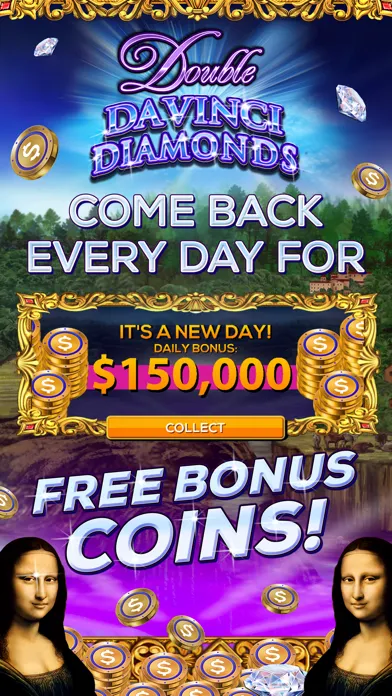 Ảnh chụp màn hình của Double Da Vinci Diamonds: FREE Vegas Slot Game