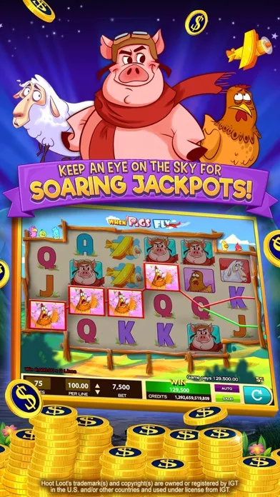 Screenshot di Hoot Loot Casino: Fun Slots