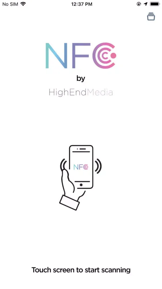 Captures d'écran de HighEndMedia NFC Scanner