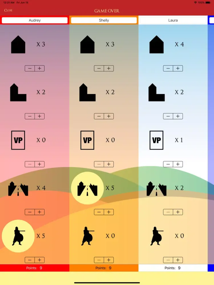 Hex Counter - Catan scores iPad  Ekran Görüntüleri