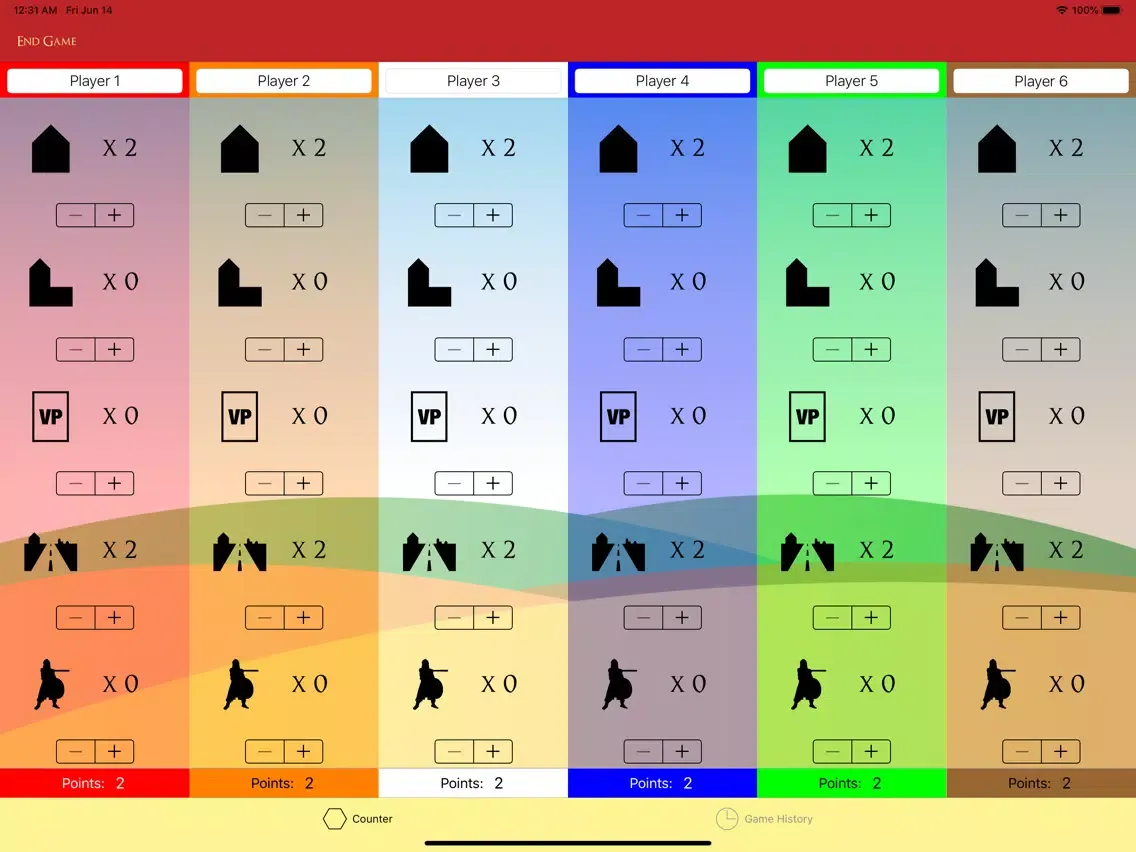 Hex Counter - Catan scores iPad  Ekran Görüntüleri