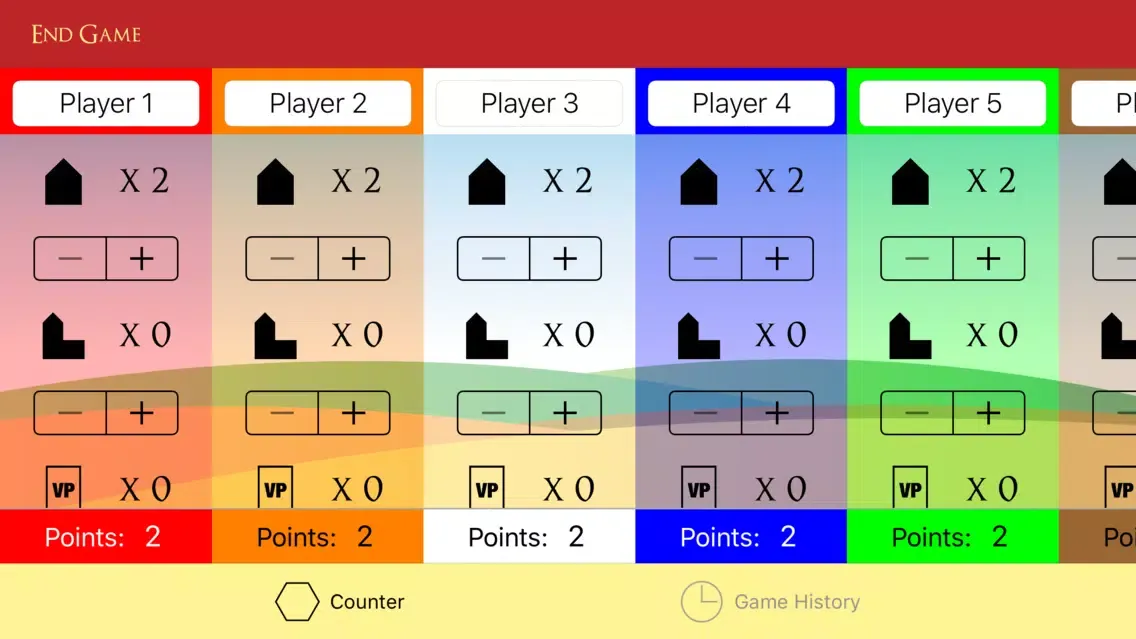 Hex Counter - Catan scores Ekran Görüntüleri